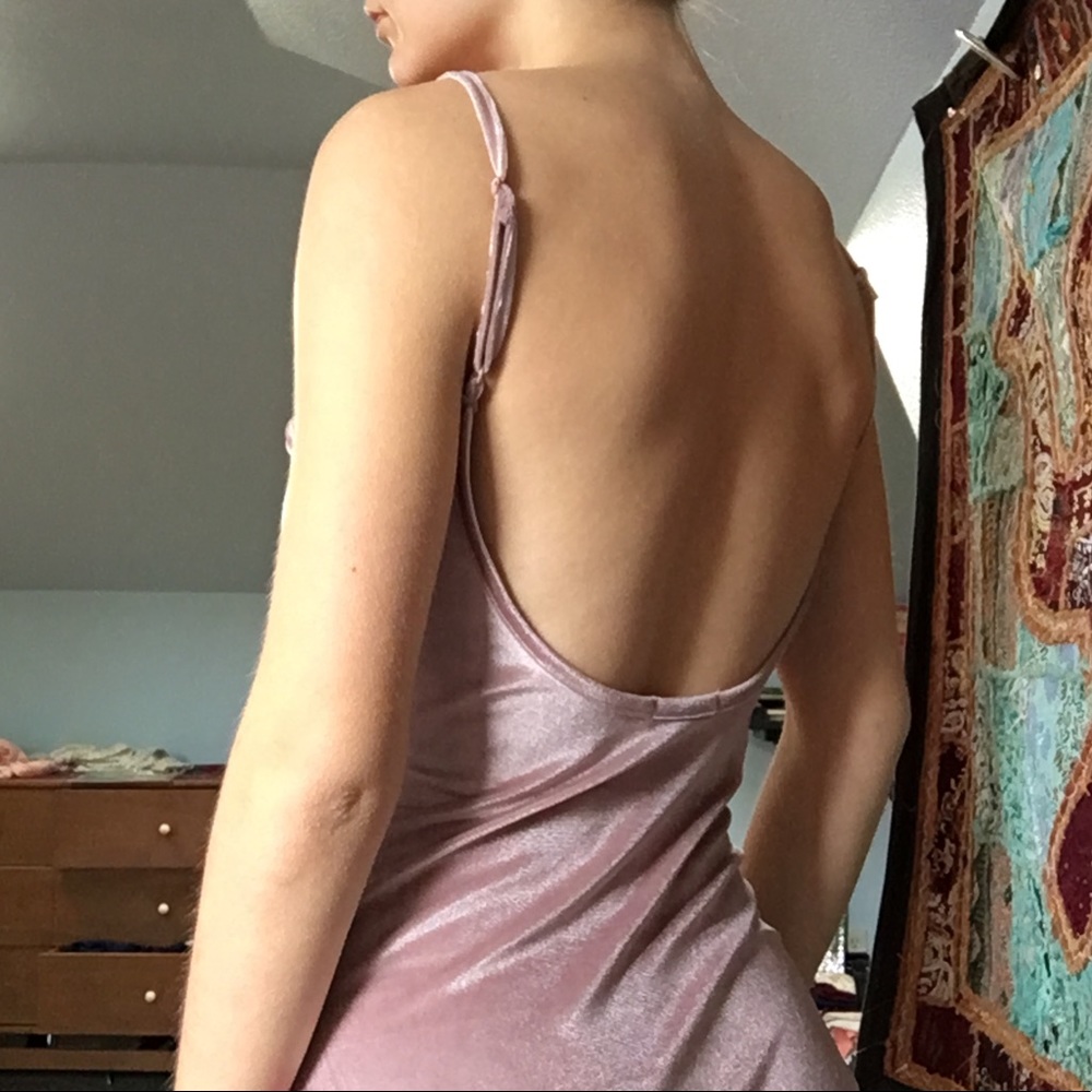 Velvet Backless Bodysuit